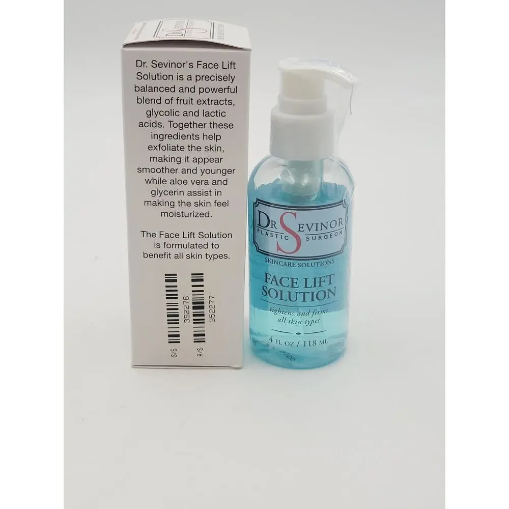 Dr. Sevinor Skincare Solutions Face Lift Solution - New/Sealed 4 oz. Bottle - o5